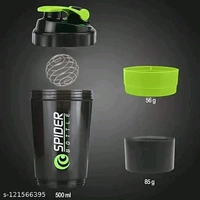 Premium PCENFAP061 Gym Shaker Bottle for Protein Shake with 2 Storage Compartment  ||Gym Shaker|| Water Bottle||Workout Bottle|| Gym Bottle||  - Green