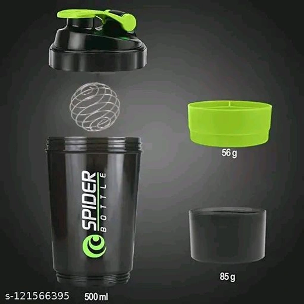 Premium PCENFAP061 Gym Shaker Bottle for Protein Shake with 2 Storage Compartment  ||Gym Shaker|| Water Bottle||Workout Bottle|| Gym Bottle||  - Green