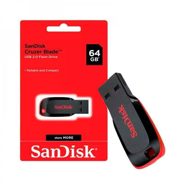 SanDisk Cruzer Blade 64GB USB 2.0 Flash Drive 