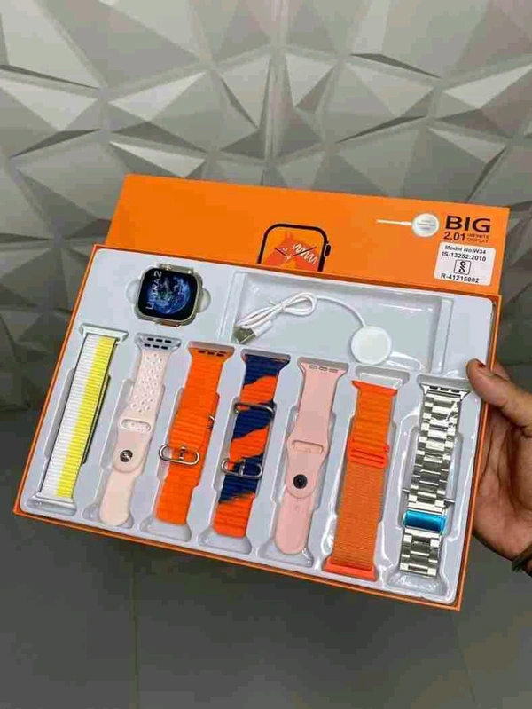 Smart Watch Ultra With 7 Strip 
