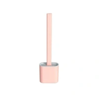 1398 Silicon Toilet Brush with Slim Holder Stand