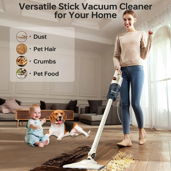 2 in 1 Handheld & Stick Vacuum Cleaner for Home & Car