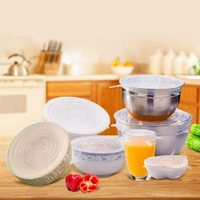 2154 Silicone Stretch Lids Reuseable Microwave Safe Flexible Covers