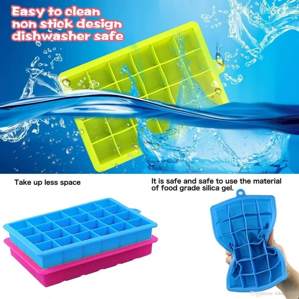 24 ICE CUBE HOT SILICON FREEZE MOLD