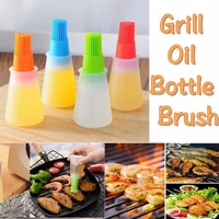 2434  Silicon Oil brush With Container