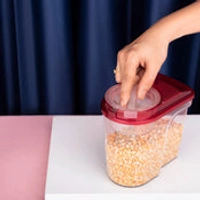 2466 PLASTIC STORAGE CONTAINER SET WITH OPENING MOUTH 1500ML