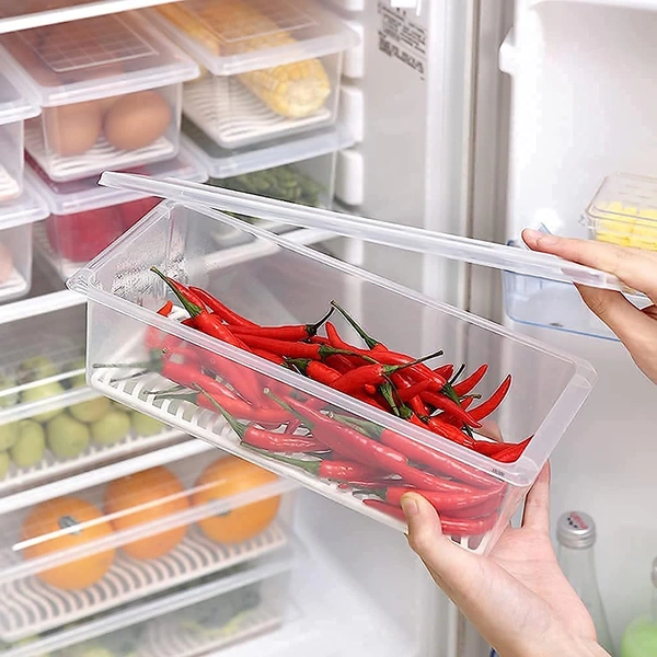 2piece food storage container with drain plate