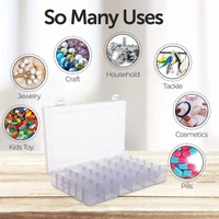 36 GRID COMPARTMENT PLASTIC STORAGE CONTAINERS