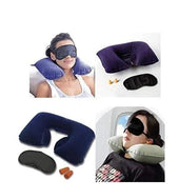 3-IN-1 AIR TRAVEL KIT WITH PILLOW, EAR BUDS & EYE MASK