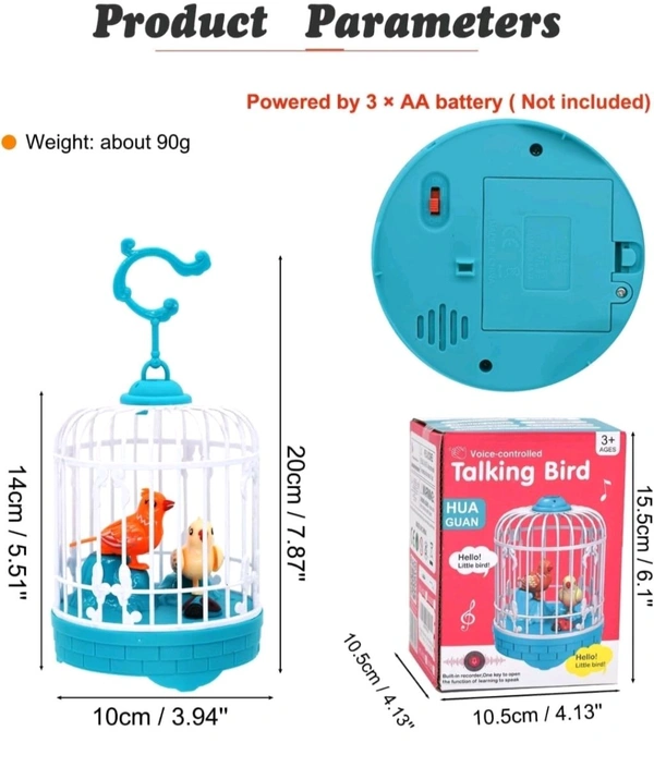 Bird Cage Voice Control Toy