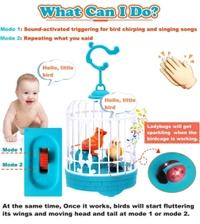 Bird Cage Voice Control Toy