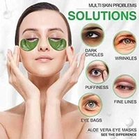 Aloe vera eye gel mask