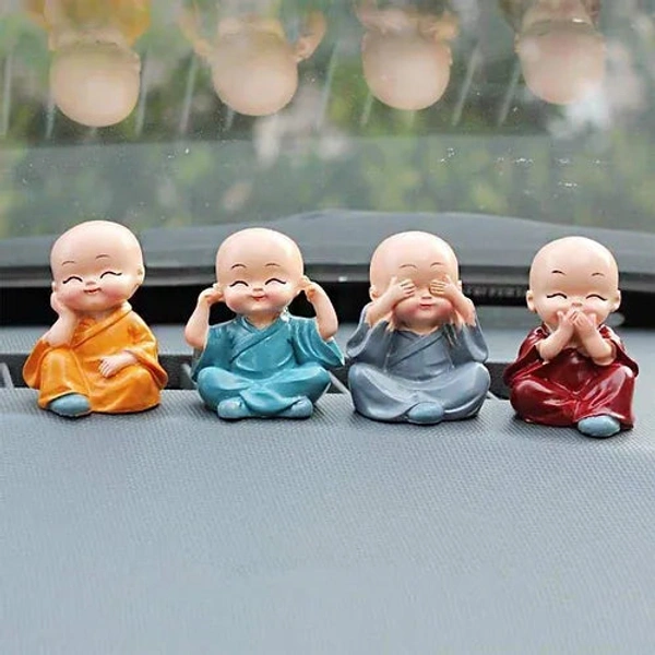 Baby Buddha 4pcs Set Office Car House Decoration