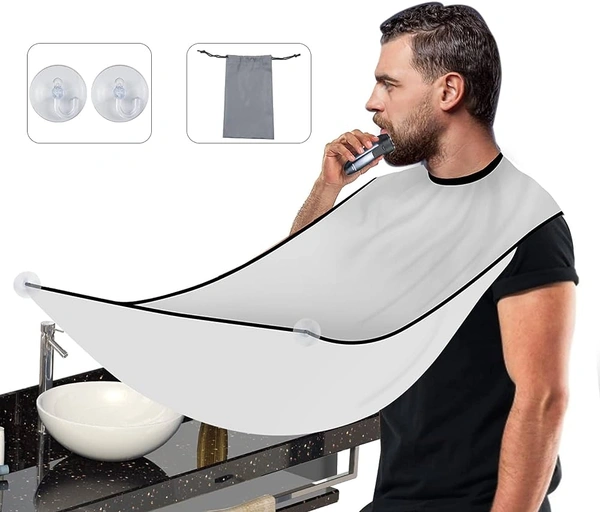 Beard Apron For Trimming Beards Without leaving A mess