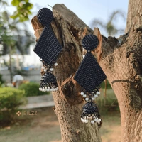 Black Jhumka Earrings: Timeless Elegance