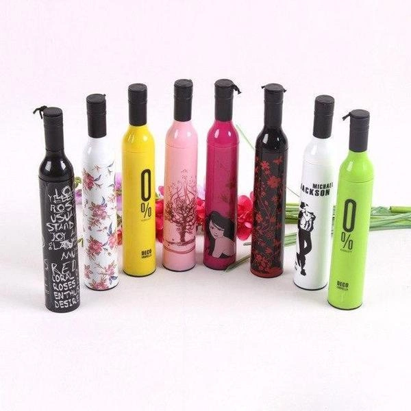 Bottle Umbrella Compact for handbags and bags(multi-colors))