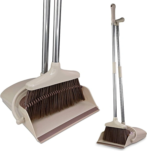 BROOM WITH DUSTPAN SET FOR FLOOR CLEANING