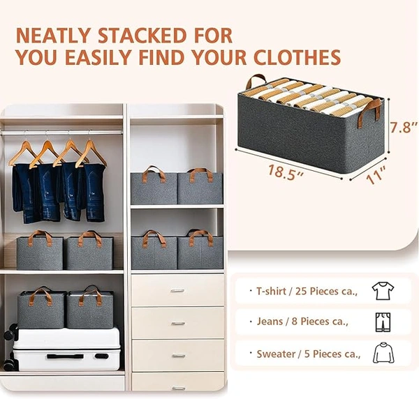 Cloth Organizer(With Steel Frame) random Colors