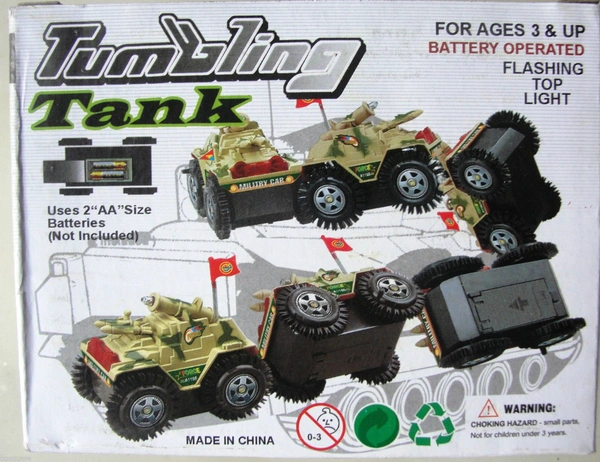 DDB07   Tumbling Tank Toy Car