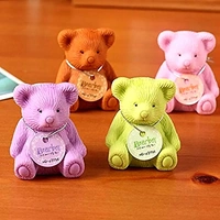DDB106 BEAR ERASER WITH SHARPNER multicolour, (single piece)