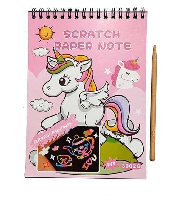 DDB73 SCRATCH BOOK(combo set)1 mini scratch book and 1 large scratch book