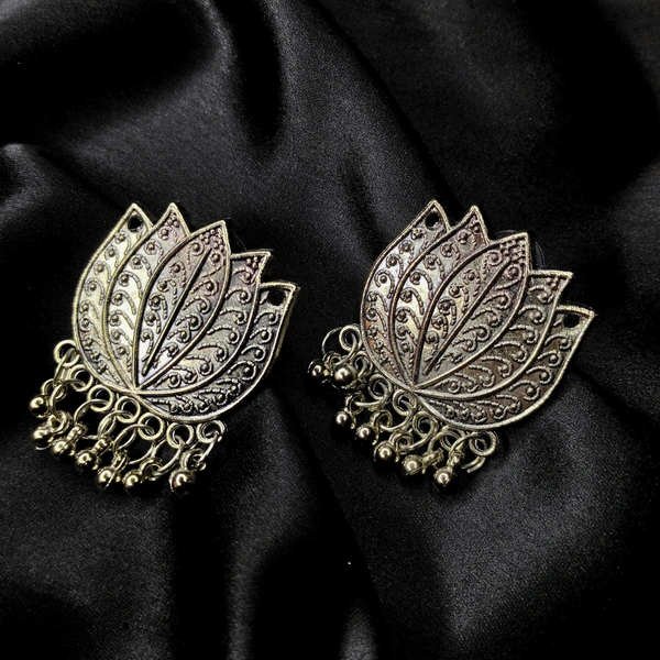 Elegant Lotus Jhumka Earrings