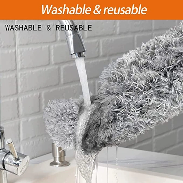 FAN DUSTER WITH STEEL HANDLE