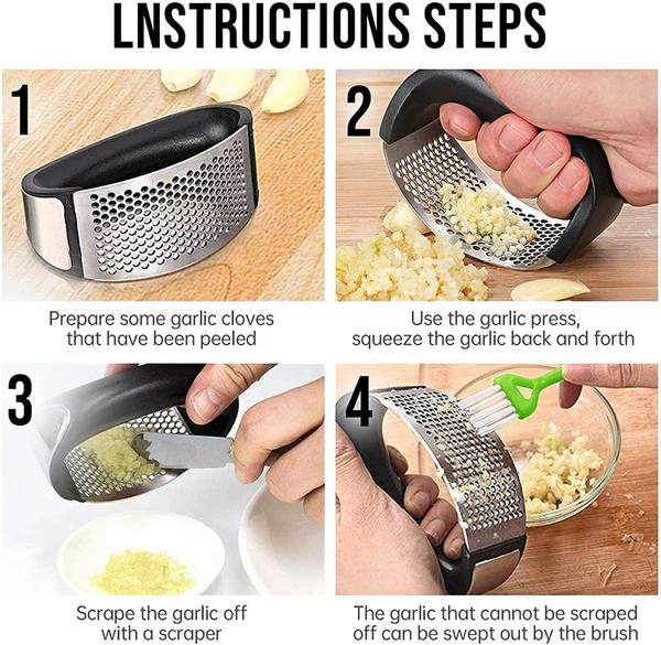 Garlic presser