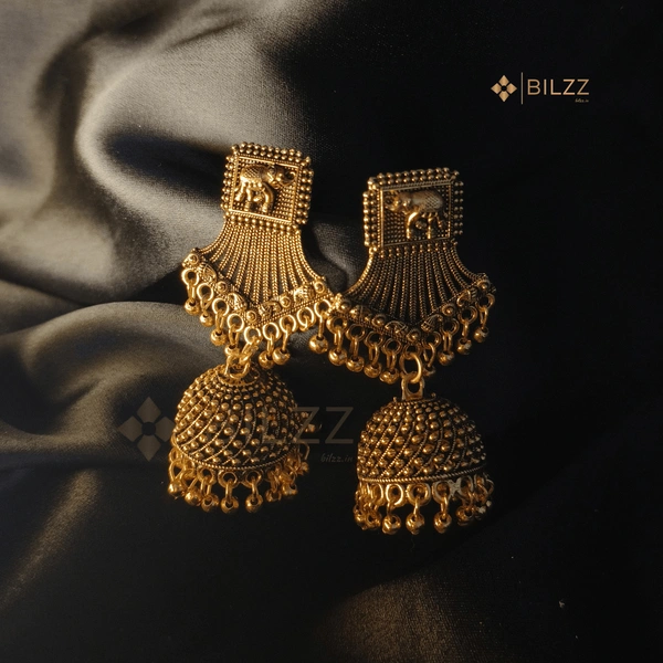 Gold Jhumka Earrings: Statement Ethnic Accessories