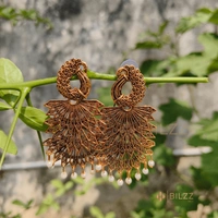 Golden Jhumka Earrings: Regal Beauty for Every Occasion