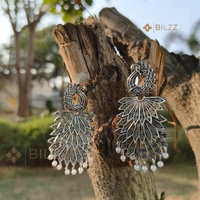 Handmade Silver Jhumkas: Ethnic Elegance
