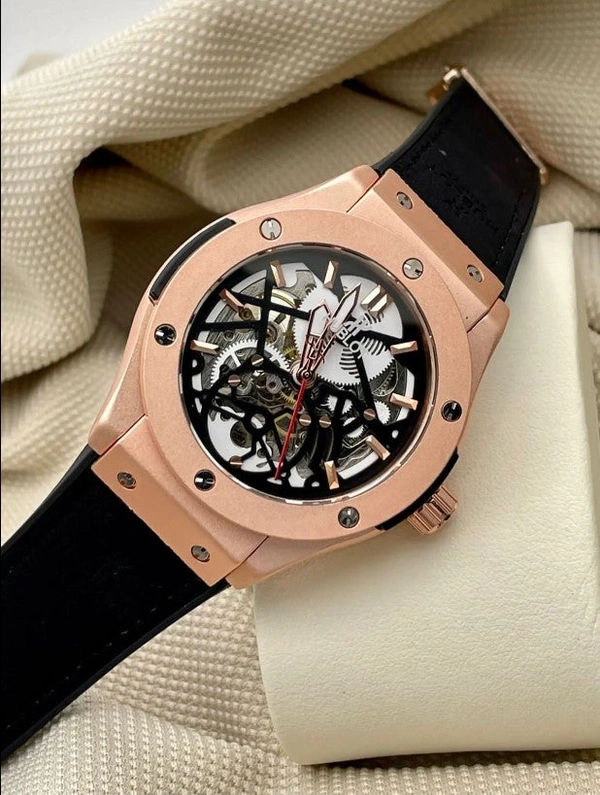 Hublot Full Automatic mechanical movement watch – Black/Rosegold