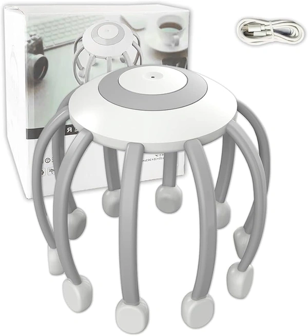 Octopus Claw Scalp Vibration Massage Machine,Portable,Automatic,Rechargeable with 3 Massage Mode for Ultimate Headache Stress Pain Releif Relax Massage