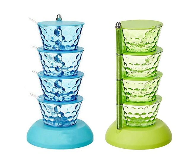 Pickle Container With Four Cup & Spoon