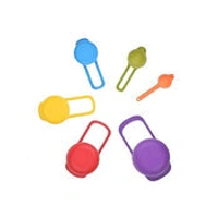 PLASTIC MEASURING SPOONS FOR KITCHEN (6 PACK)