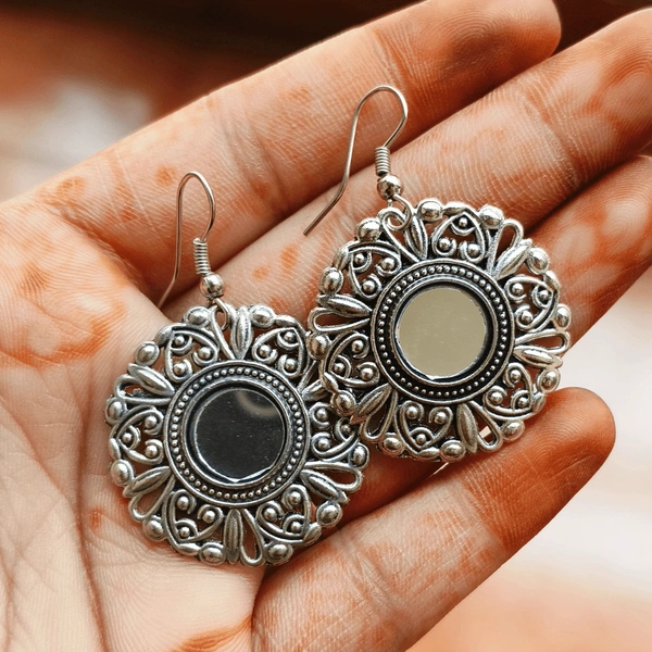 Radiant Rounds: Elegance-Adorned Jhumka Earrings