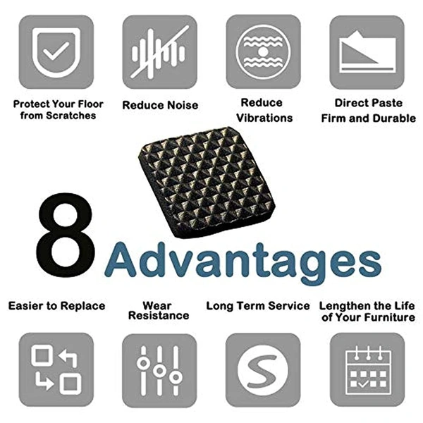 Self Adhesive Square Felt Pads Non Skid Floor Protector Furniture