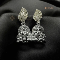 Set of 10 Multi Color Ethnic Jhumka Earrings with Free set of 2 Pendants Necklace Included