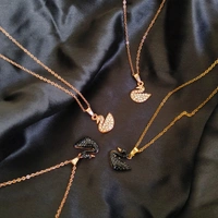 Set of 6 Black Rose Jhumka Earrings with Free Black or Rose Gold stainless steel duck pendant