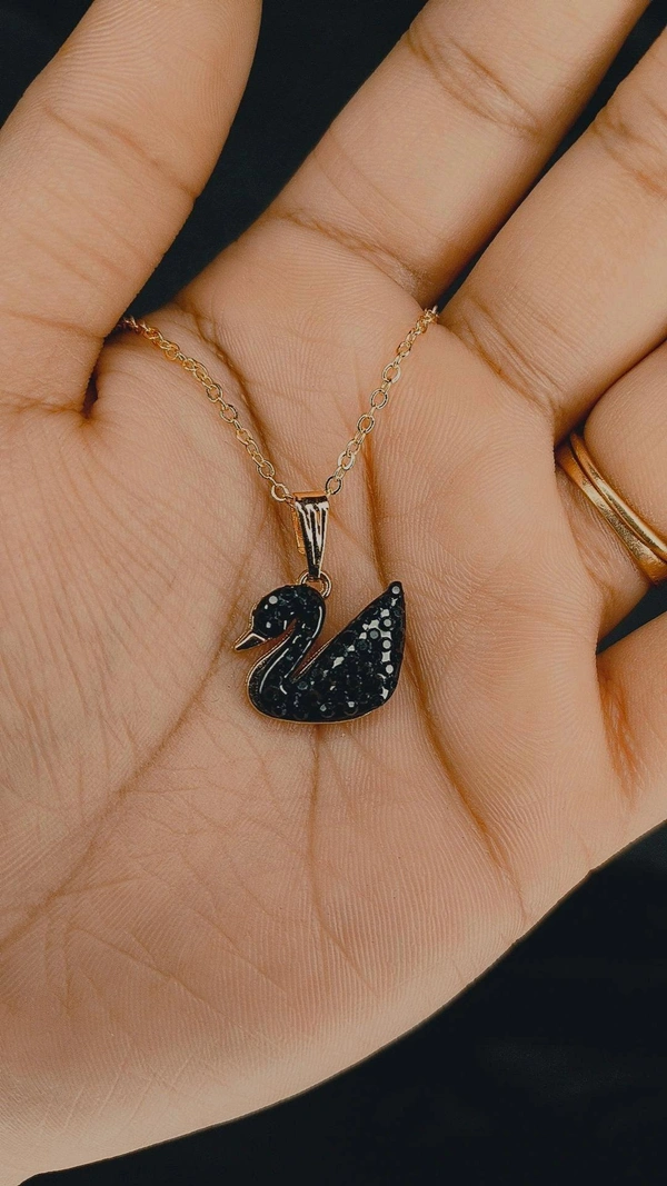 Set of 6 Black Rose Jhumka Earrings with Free Black or Rose Gold stainless steel duck pendant