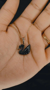 Set of 6 Golden Glow Jhumka Earrings with Free Black or Rose Gold stainless steel duck pendant