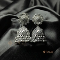Set of 6 Multi Color Jhumka Earrings with Free Gift : Combo 1
