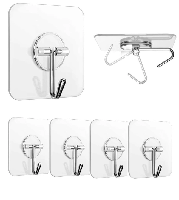 Set of 6 Transparent Hook