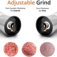 Stainless Steel Pepper Crusher- Adjustable Ceramic Sea Salt