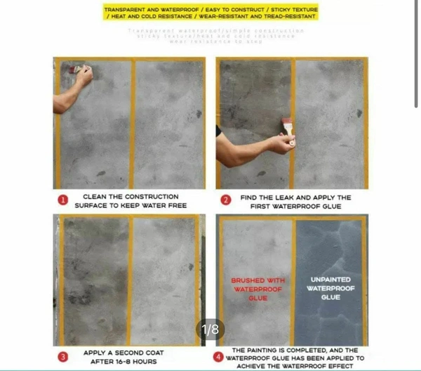 TRANSPARENT WATERPROOF GLUE