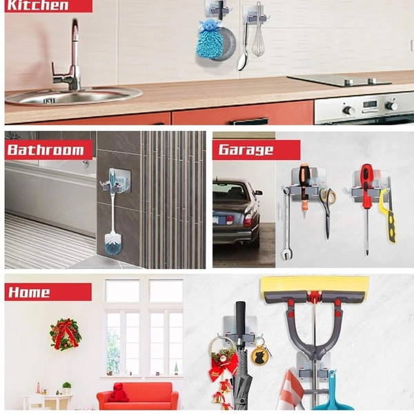 Wall Mounted Mop & Broom Hanger Holder
