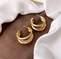 TRIPLE METAL HOOPS 