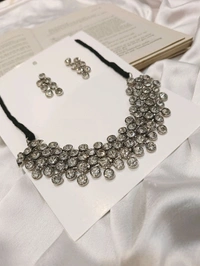 JODHA CHOKER WITH EARRINGS  - Green