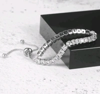 ROUND STONE STUDDED BRACELET- STAINLESS STEEL (ANTI-TARNISH)