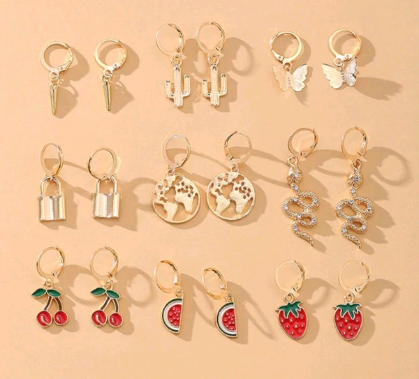 CHARMS HOOPS  - Butterfly